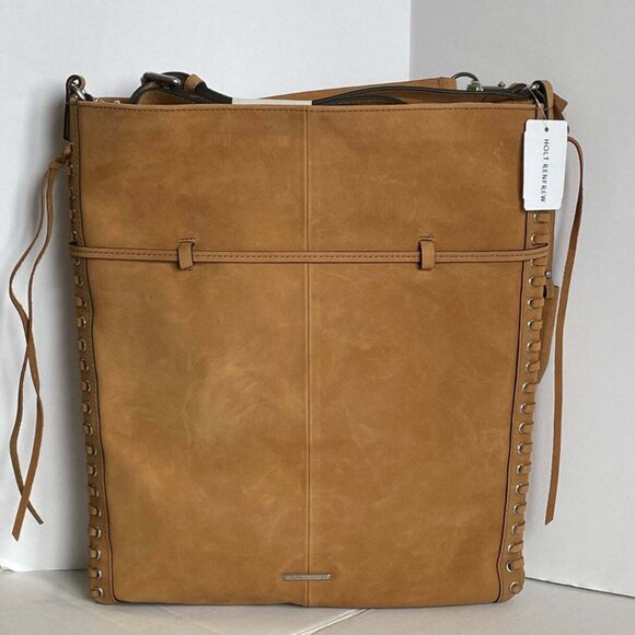 Rebecca Minkoff Boho Drawstring Leather Crossbody Bag Brown Aztec Slim - Picture 4 of 13